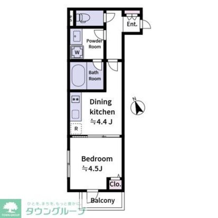 Laviere上中里の物件間取画像